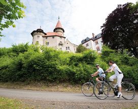 Radfahren im Rodachtal mit Veste Heldburg
