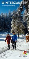 Titelfoto Winter 2021: Schneewanderer am Rennsteig