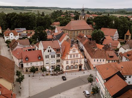 Blick auf den Marktplatz Bad Rodach 